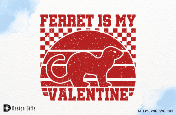 Ferret Valentine's SVG PNG Design Review