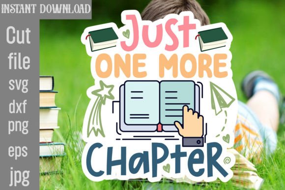 Just One More Chapter SVG Cut File Review