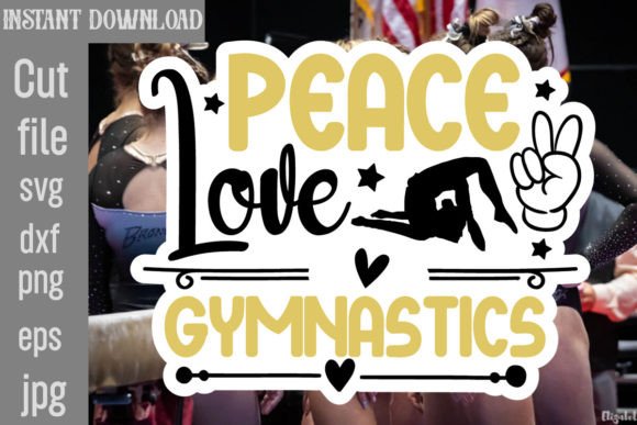 Peace Love Gymnastics SVG Cut File Review