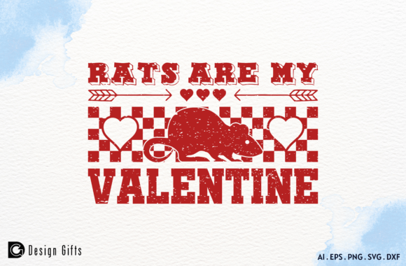 Rats Are My Valentine SVG PNG Design Review