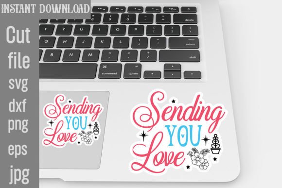 Sending You Love SVG Stickers