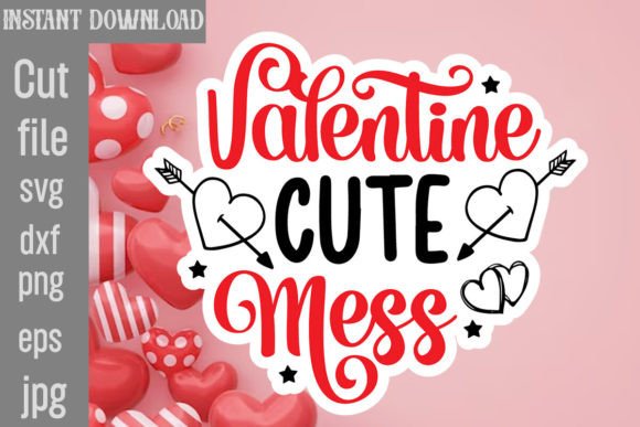 Valentine Cute Mess SVG Cut File Review